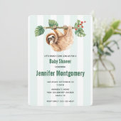 Kute sleuf ondersteboven in Waterverf Shower Kaart (Staand voorkant)