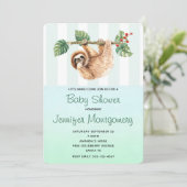 Kute sleuf ondersteboven in Waterverf Shower Kaart (Staand voorkant)