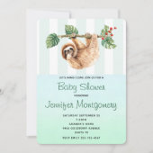 Kute sleuf ondersteboven in Waterverf Shower Kaart (Voorkant)