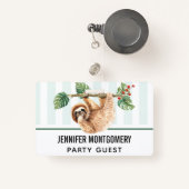 Kute sleuf ondersteboven Waterverf Badge (Voorkant met intrekbare)