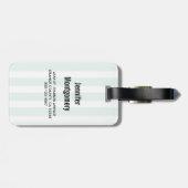 Kute sleuf ondersteboven Waterverf Bagagelabel (Achterkant horizontaal)