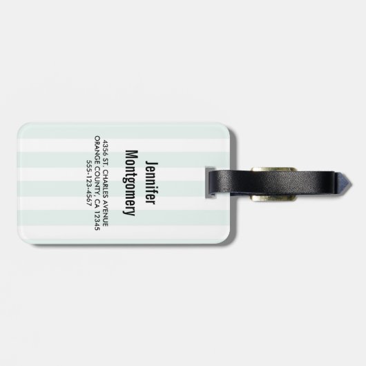 Kute sleuf ondersteboven Waterverf Bagagelabel (Achterkant horizontaal)