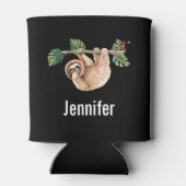 Kute sleuf ondersteboven Waterverf Blikjeskoeler (Achterkant)