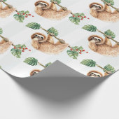 Kute sleuf ondersteboven Waterverf Cadeaupapier (Hoek)