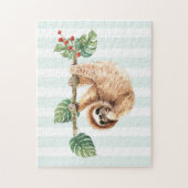 Kute sleuf ondersteboven Waterverf Legpuzzel (Verticaal)