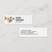 Kute sleuf ondersteboven Waterverf Mini Visitekaartje (Voorkant / Achterkant)