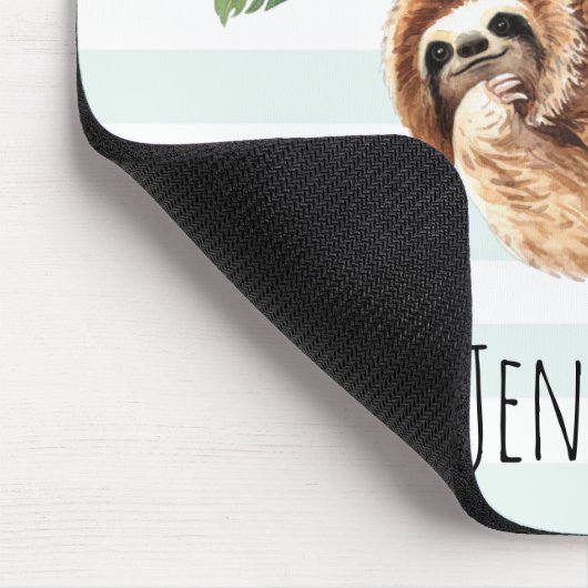 Kute sleuf ondersteboven Waterverf Muismat (Hoek)