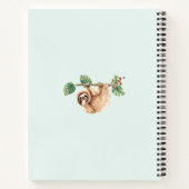 Kute sleuf ondersteboven Waterverf Notitieboek (Achterkant)