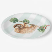 Kute sleuf ondersteboven Waterverf Papieren Bordje (Gekanteld)