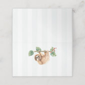 Kute sleuf ondersteboven Waterverf Plaatskaartje (Buitenkant ongevouwen)