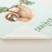 Kute sleuf ondersteboven Waterverf Sherpa Deken (3/4)