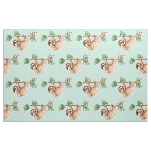 Kute sleuf ondersteboven Waterverf Stof (Fat Quarter)