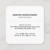 Kute sleuf ondersteboven Waterverf Vierkante Visitekaartje (Achterkant)