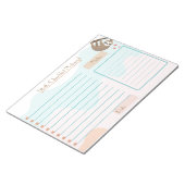 Kute sleuf weg de checklist dag notitieblok (Schuin)