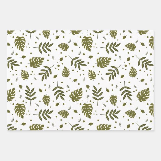 Kute sleuven die op het Kind Pattern van boomtakke Inpakpapier Vel (Voorkant 2)