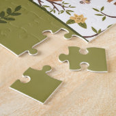 Kute sleuven die op het Kind Pattern van boomtakke Legpuzzel (Zijkant)