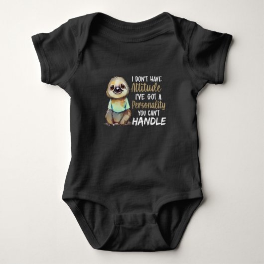 Kute Sloth Ik heb geen hoogte... ik heb een Sloth Romper (Voorkant)