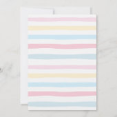 Kute Sloth Pool Party Birthday Uitnodiging (Achterkant)