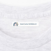 Kute Sloth Rainbow Girl's strijk op kleren Labels (Aangebracht)