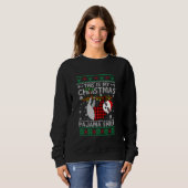 Kute Slothmas Sloth Lover Ugly KerstSweater Trui (Voorkant volledig)