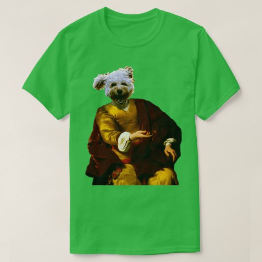 Kute small dog Distinguing Royal Dog Pets op renai T-shirt (Design voorkant)