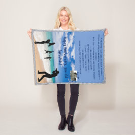 Kute  Small Throw Fleece Blanket Deken