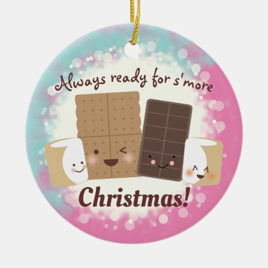 Kute smores bakkerij snoep keramisch ornament (Voorkant)