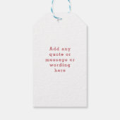 Kute Sneaking Santa Gepersonaliseerd Cadeaulabel (Achterkant)