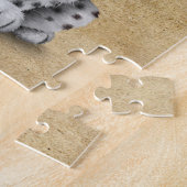 Kute sneeuwluipkuil Dj met hoofdtelefoon Legpuzzel (Zijkant)