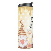 Kute snoet zoals bee/koepel thermosbeker (Gedraaid links)