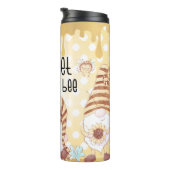 Kute snoet zoals bee/koepel thermosbeker (Geroteerd rechts)