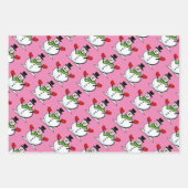 Kute snowman kerstinpakbladen inpakpapier vel (Voorkant 3)