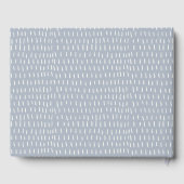 Kute Soft Pastel Blue Waterverf Birthday Kandels Gastenboek (Achterkant)