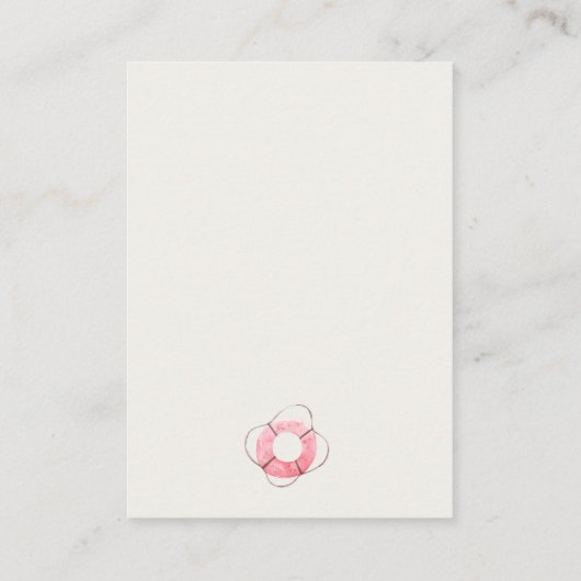 Kute Soft Red Blue Sailboat Books for Baby shower Informatiekaartje (Achterkant)