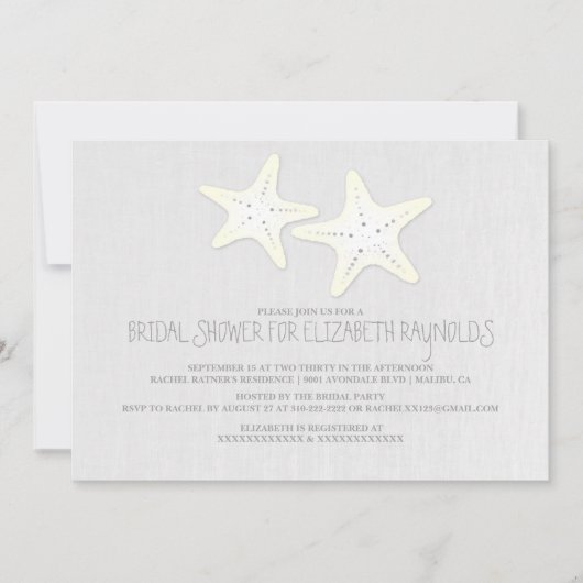 Kute spaar van Staanvis Bridal Shower Invitations Kaart (Voorkant)