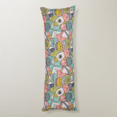 Kute Space Cats Body Pillow Lichaamskussen (Achterkant (Verticaal))