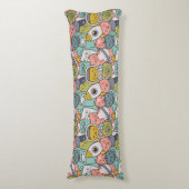 Kute Space Cats Body Pillow Lichaamskussen (Voorkant Verticaal)