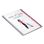 Kute Sparkle Cartoon Maid Cleaning Services-laptop Notitieboek (Rechterzijde)