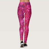Kute Sparkly Pink Leggings Mode Trendy Fun (Achterkant)