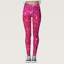Kute Sparkly Pink Leggings Mode Trendy Fun