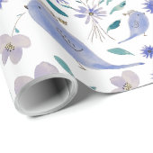 Kute Sparrow met een ventilator Pet Cadeaupapier (Rol Hoek)
