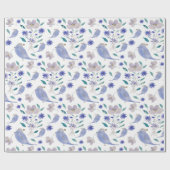 Kute Sparrow met een ventilator Pet Cadeaupapier (Vlak)