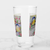 Kute Sparrows Glass - Schilderen Glas (Links)
