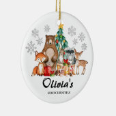 Kute Specialized First's Kerstbeest Keramisch Ornament (Rechts)
