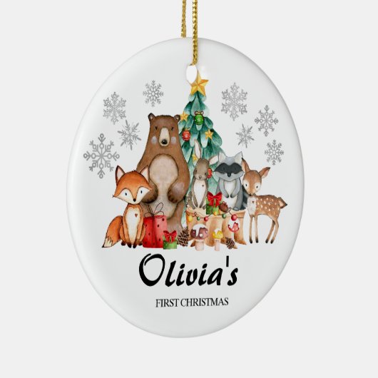 Kute Specialized First's Kerstbeest Keramisch Ornament (Rechts)