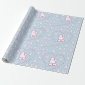 Kute Speelgoed Poodle Pattern Kinder Wrapping Pape Cadeaupapier (Uitgerold)