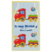 Kute Speelgoed treinballonnen Birthday Party Name  Klein Cadeauzakje (Achterkant)