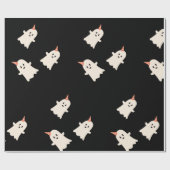 Kute spookpatroon Halloween-thema Verpakkingspapie Cadeaupapier (Vlak)