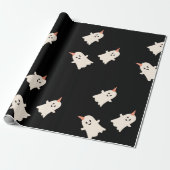 Kute spookpatroon Halloween-thema Verpakkingspapie Cadeaupapier (Uitgerold)