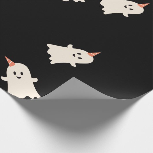 Kute spookpatroon Halloween-thema Verpakkingspapie Cadeaupapier (Hoek)